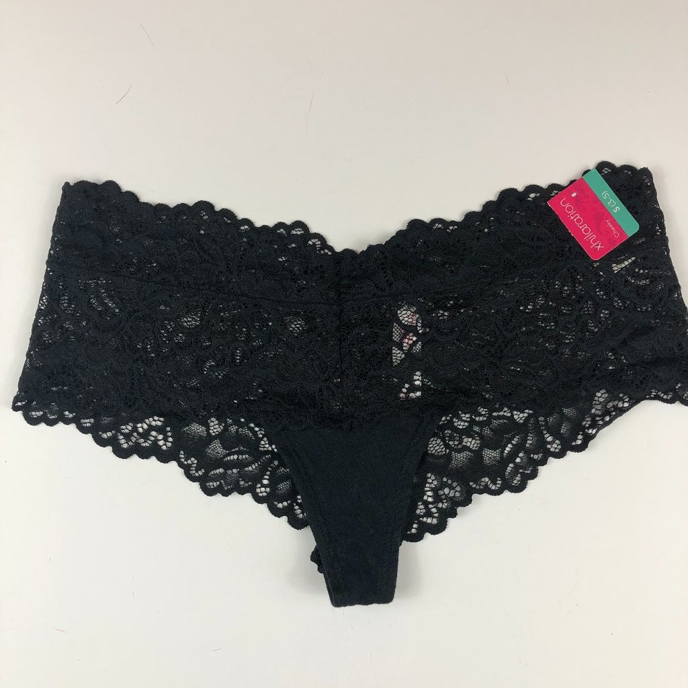 NEW - Xhilaration Black Lace Cheeky Panty Whimsygoth Fairy Grunge Ethereal